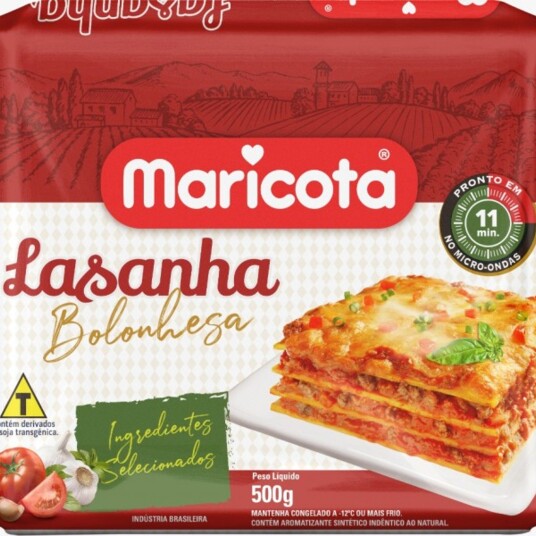 Lasanha Maricota 500g Bolonhesa