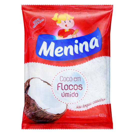 Flocos de Coco Menina 100g Umido
