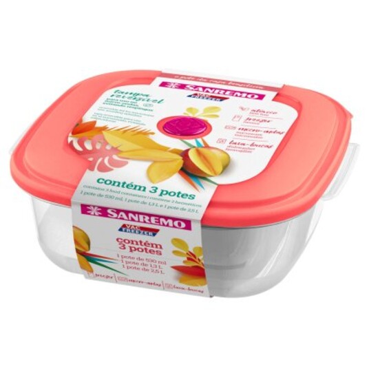 Conj.potes Quad.minas 2500ml Lv3pg2
