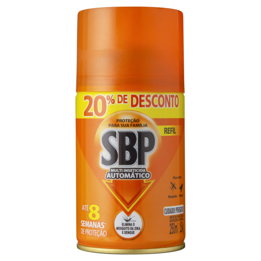 Inseticida Refil Autom.sbp 250ml 20% Desc.multi