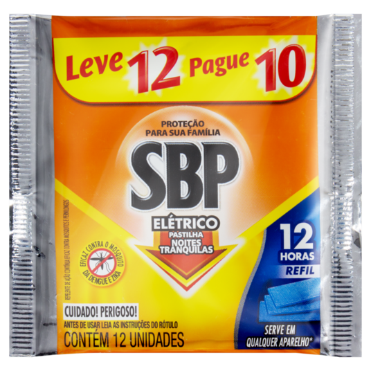 Repelente Pastilha Sbp Lv12pg10 Refil