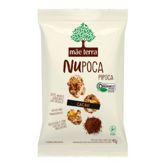 Snack Organ.nupoca Mae Terra 45g Cacau