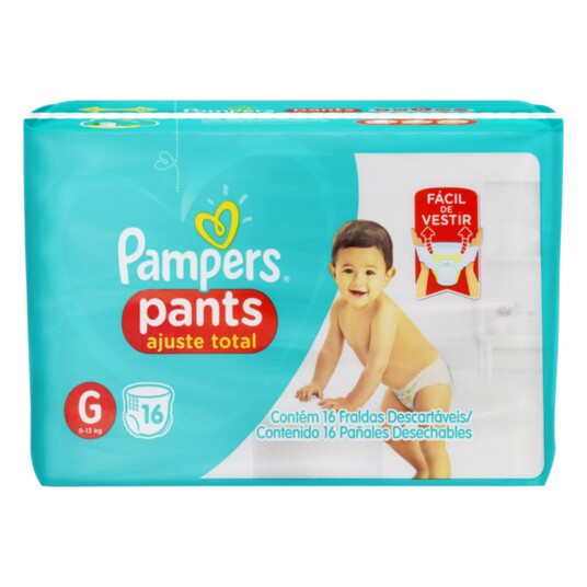 Fralda Desc.pants Pampers 16un G