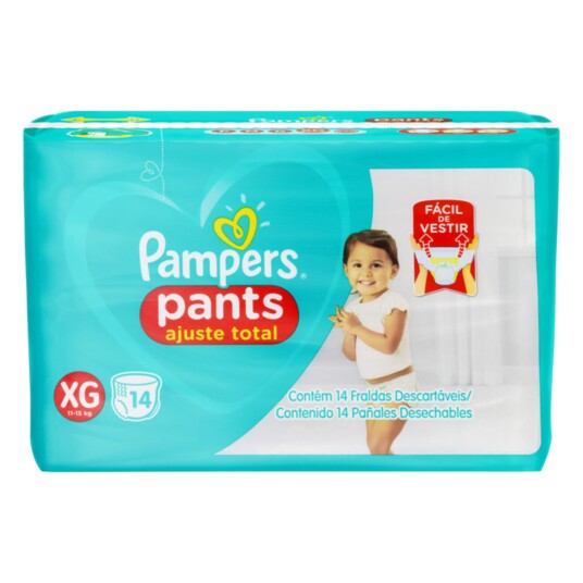 Fralda Desc.pants Pampers 14un Xg