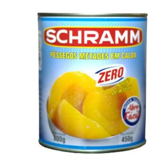 Pessego Schramm 450g Metades Zero