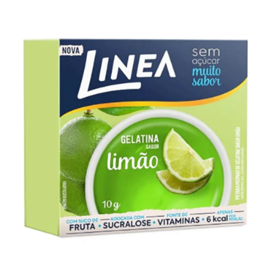Gelatina Linea 10g Limao Zero