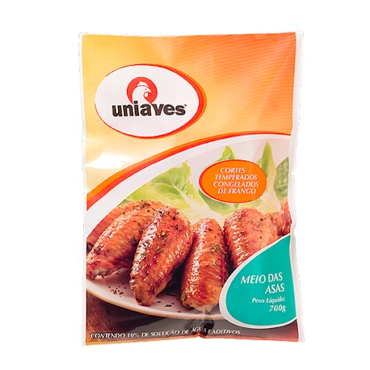 Meio da Asa de Fgo.uniaves 700g Temperada