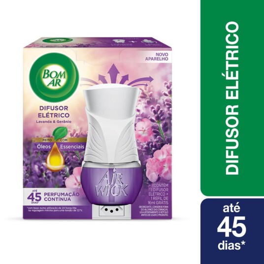 Difusor Elet.bom Ar Un +ap.16ml Lavanda/geranio