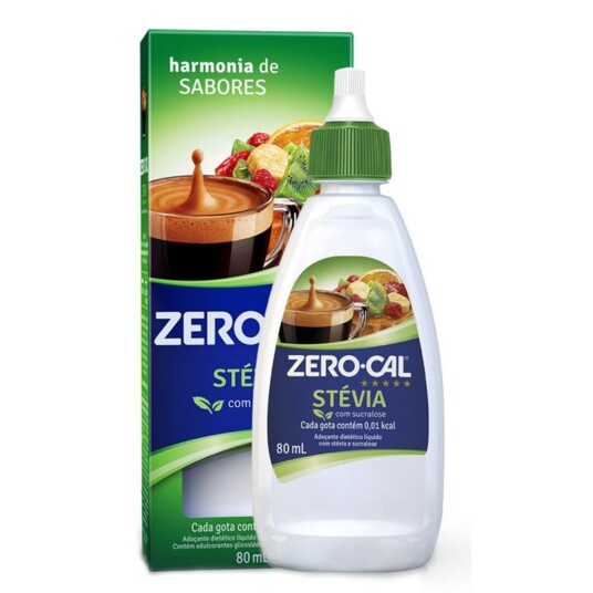 Adocante Zero Cal 80ml Stevia