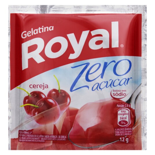 Gelatina Royal 12g Cereja Zero