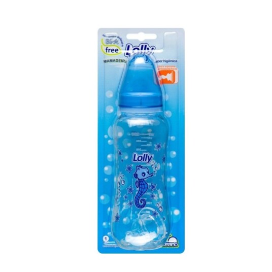 Mamadeira Oceano Lolly 250ml Azul