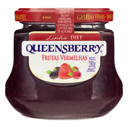 Geleia Diet Queensberry 280g Frut.vermelhas