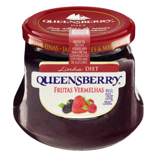 Geleia Diet Queensberry 280g Frut.vermelhas