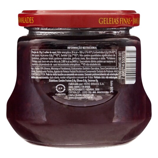 Geleia Diet Queensberry 280g Frut.vermelhas