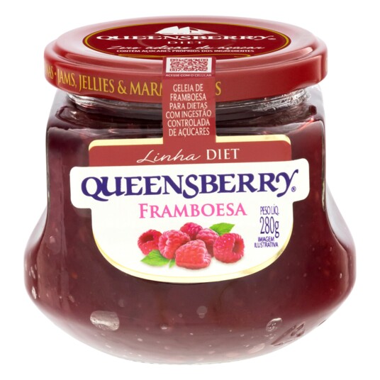 Geleia Diet Queensberry 280g Framboesa