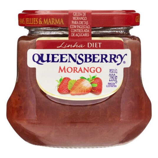 Geleia Diet Queensberry 280g Morango