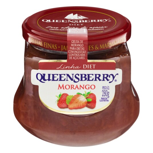Geleia Diet Queensberry 280g Morango