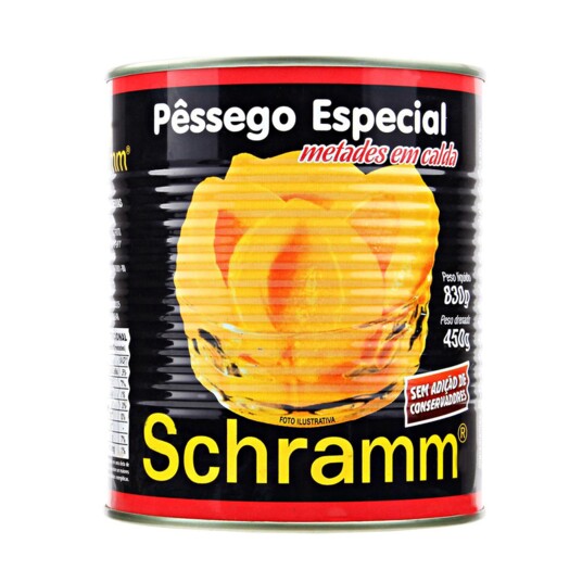 Pessego em Calda Schramm 450g Especial