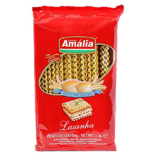 Massa P/lasanha Amalia 500g C/ovos