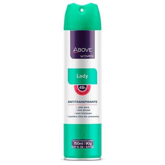 Desod.aerossol Above Wom 150ml Lady