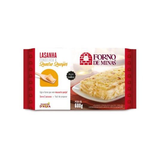 Lasanha Forno de Minas 600g 4 Queijos