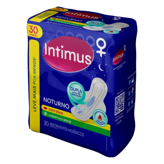 Abs.noturno Intimus 30un Gel Seca