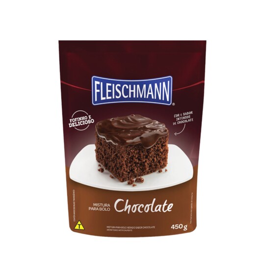 Mistura P/bolo Fleischmann 390g Chocolate