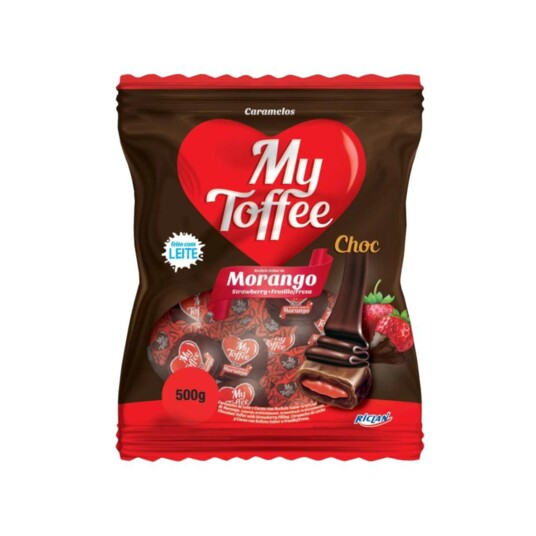 Bala My Toffee 500g Choc.c/morango