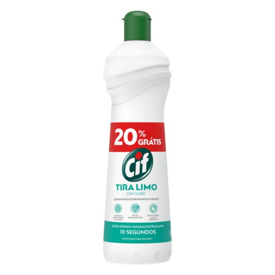 Limp.t.limo 20%gts Cif 500ml C/cloro
