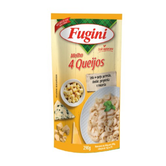 Molho Fugini 290g 4 Queijos Sache