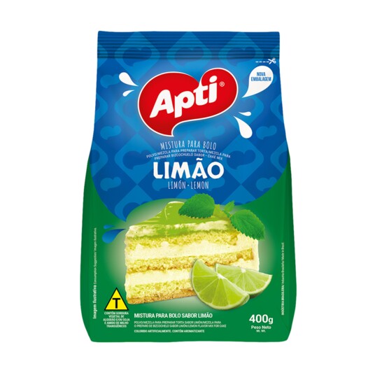 Mistura P/bolo Apti 400g Limao Pouch