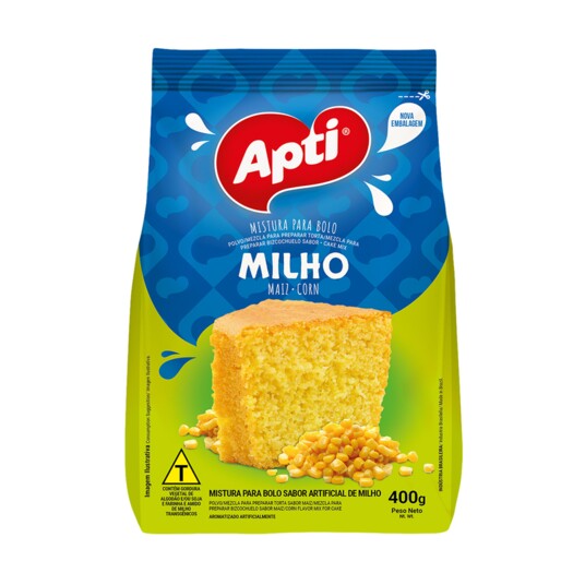 Mistura P/bolo Apti 400g Milho Pouch