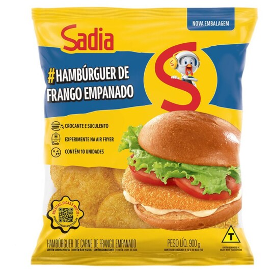Hamburg.frango Sadia 900g Empanado