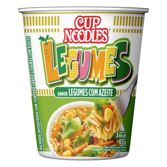 Macarrao Inst.nissin Cup Nood 67g Legumes/azeite