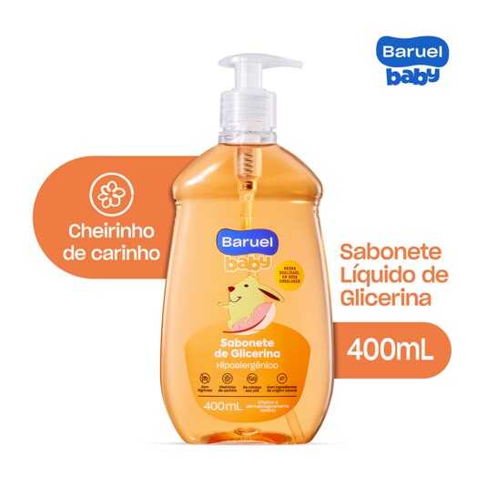 Sabonete Liq.baruel Baby 400ml C/glicerina