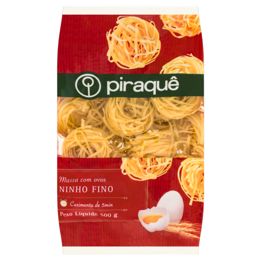 Macarrao C/ovos Piraque 500g Ninho Fino