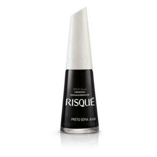 Esmalte Risque 8ml Preto Sepia