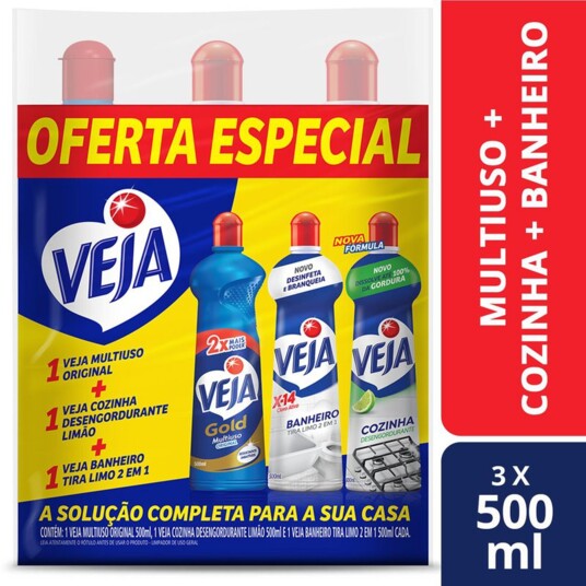 Kit Desen.+mult.+ban. Veja 500ml