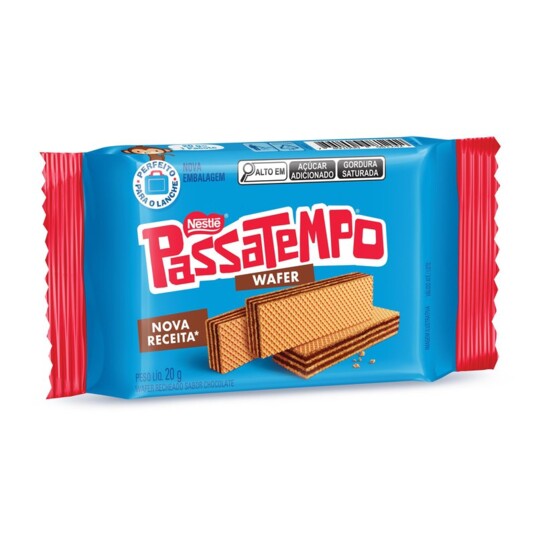 Mini Wafer Passatempo 20g Chocolate
