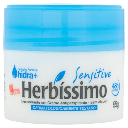 Desod.creme Herbissimo 55g Sensitive