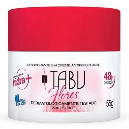 Desod.creme Tabu 55g Flores