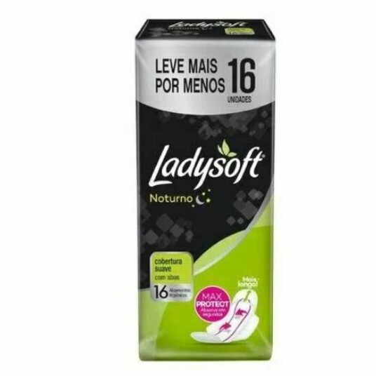 Abs.noturno Ladysoft 16un Suave C/abas