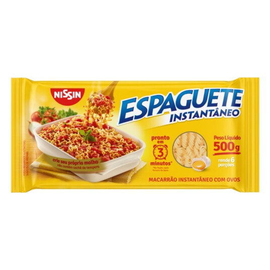 Macarrao Inst.nissin 500g Espaguete Tp-3