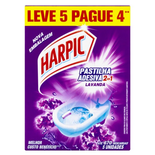 Pastilha Harpic Lv5pg4 Lavanda