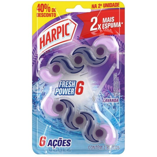 Bloco Sanitario Harpic 40% Desc. Lavanda