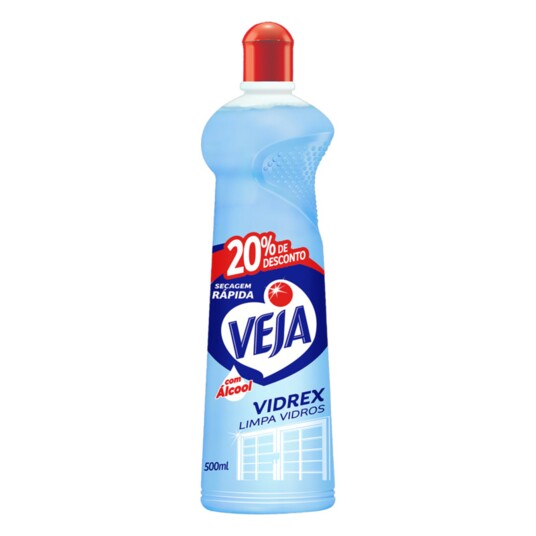 Limpa Vidros Veja Lv500pg400ml C/alcool Squeez