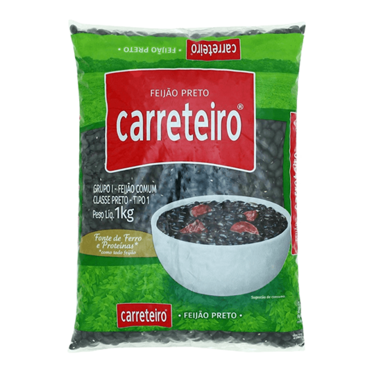 Feijao Preto Carreteiro 1kg Tipo 1