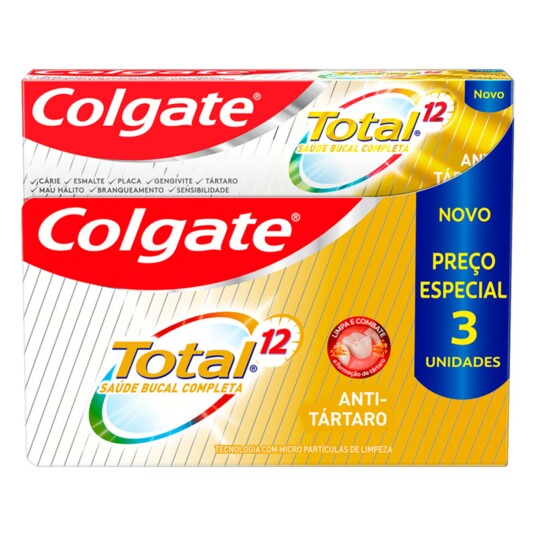 Creme Dental Colgate 90g 3pack Tartaro
