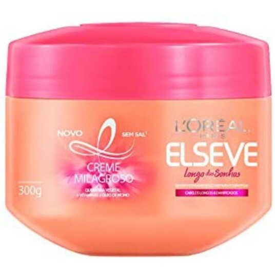 Creme de Tratamento Elseve 300g Longo do Sonho