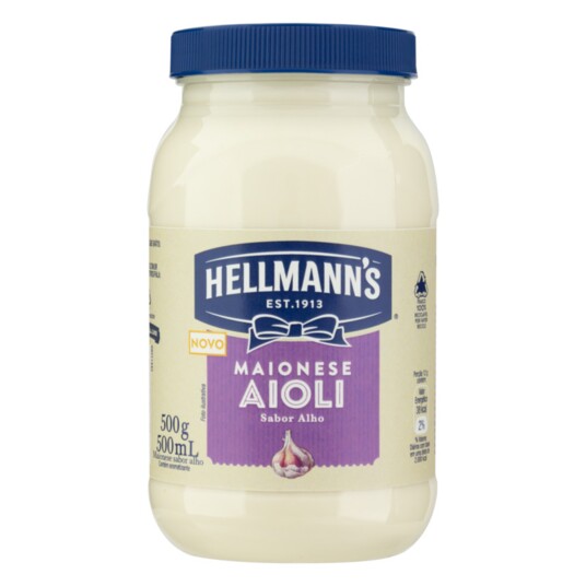 Maionese Hellmanns 500g Aioli Alho